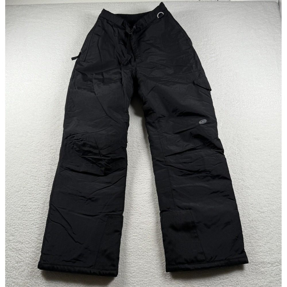 Slalom Insulated Snow Pants Boys Large Black Nylon Snowboarding Hiking‎ Winter